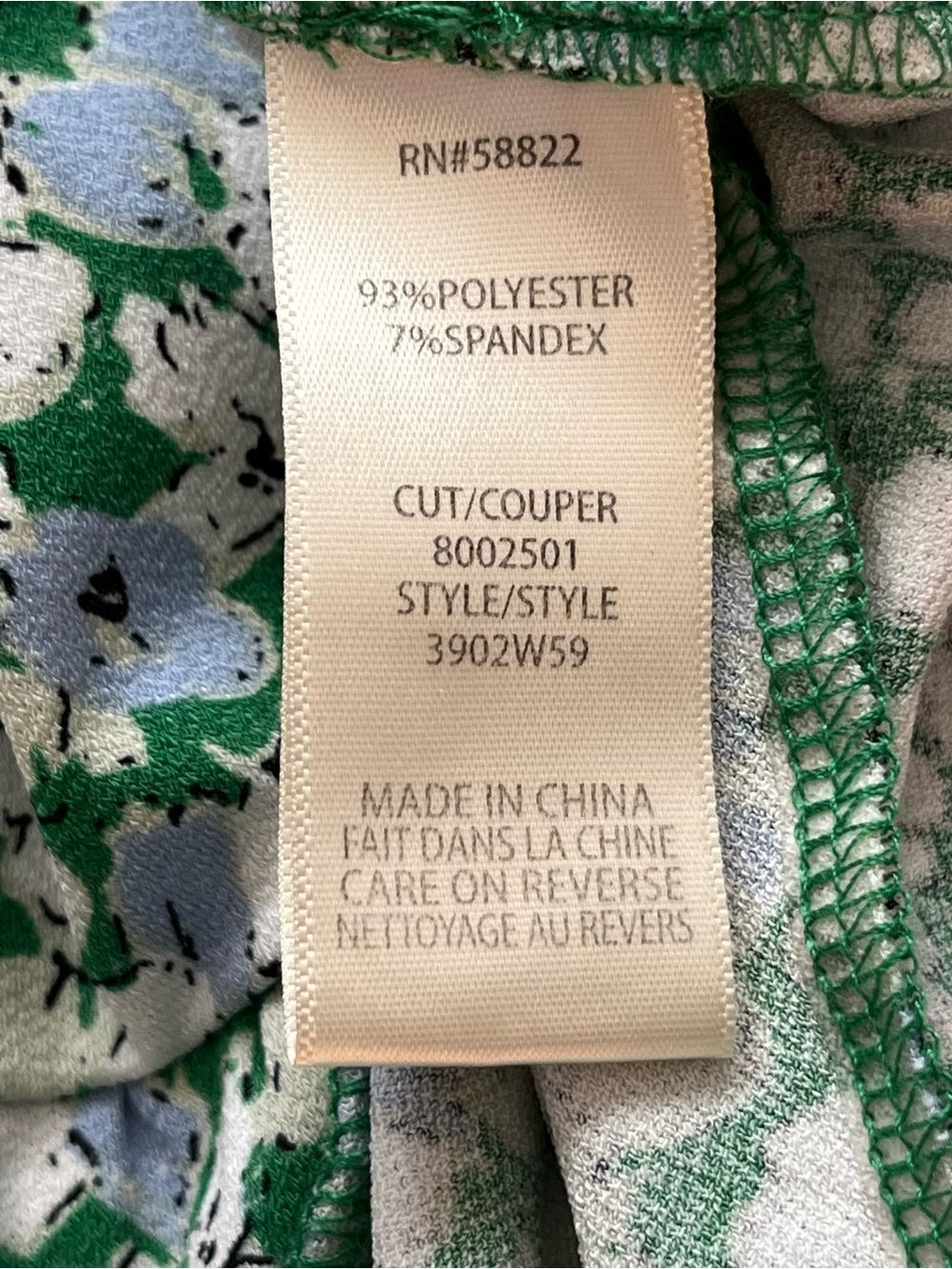 MAX STUDIO Green Floral Flutter Sleeve Tiered Dress Medium - Picture 12 of 13
